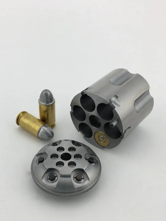 Stainless Ruger Old Army 45 ACP Fluted Conversion Cylinder