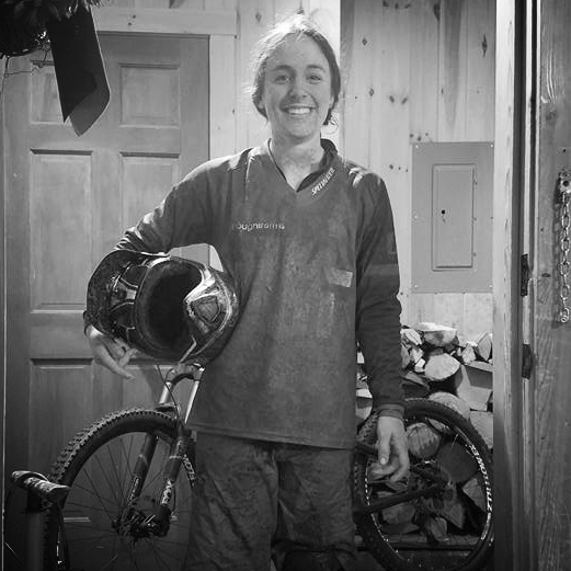 Lucy is a sprinter who loves to mountain bike despite the fact that she's a slow climber. Her latest endeavor is track, which rather delightfully requires very little climbing. There aren't any fun rocks, though.