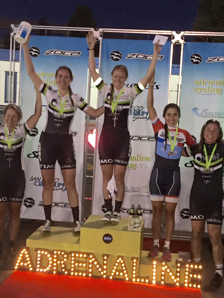Lizbeth Armas on another podium at the Adrenaline Twilight Grand Prix!