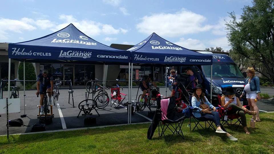 The La Grange race team hunting for Bear Jerseys at the Barry Wolfe Grand Prix.