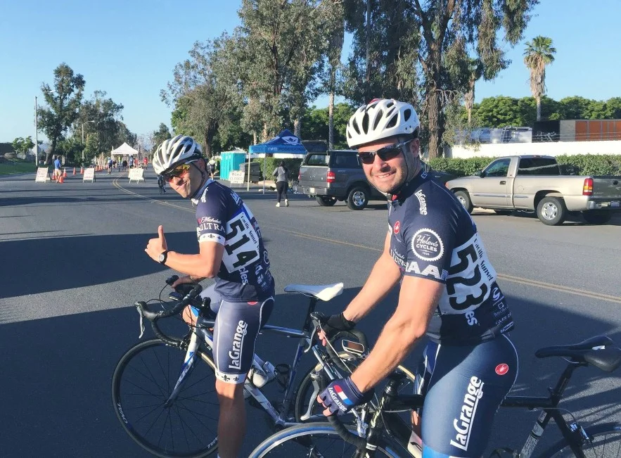 Two of our promising new racers, Johnny Munoz and Francisco Munoz, out at the Jurupa Valley Grand Prix.