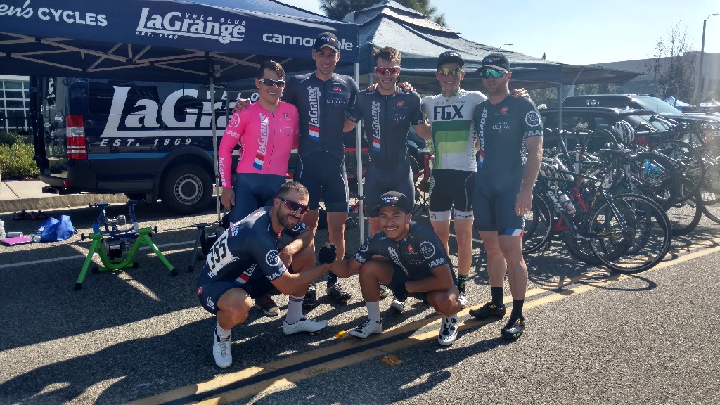 The winning Cat 3 team sans an MIA Dan Cobley following the February 21st CBR Criterium.
