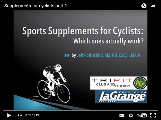 TriFit LA's Sports Supplements Presentation Available Online!
