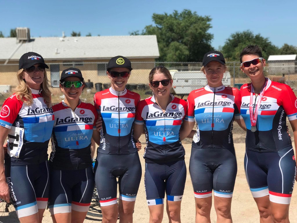 The womens team lined it up on and off the bike at the TTT State Championship.
