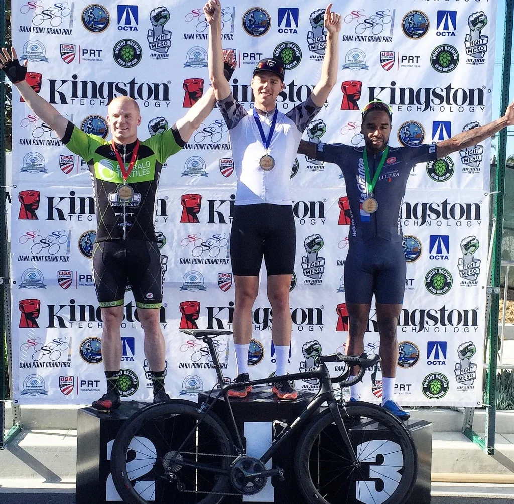 It's getting tough to keep up with Elijah's podiums. This one got submitted just before the publication deadline - 3rd place after getting caught behind a crash on the penultimate lap of yesterday's Dana Point Grand Prix.