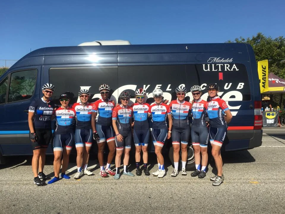 Team Captain Danielle Cooper: "The women's 3/4/5 team showed up in force at LAX Circuit Race and had 9 women representing. We attacked, counter attacked, blocked and sprinted out hearts out. Couldn't be prouder of a team that not only supports and encourages each other to do their best but also has fun while doing it."
