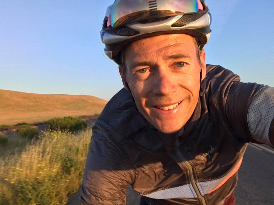 Somewhere in Central California, fighting a fierce headwind before the sun goes down.