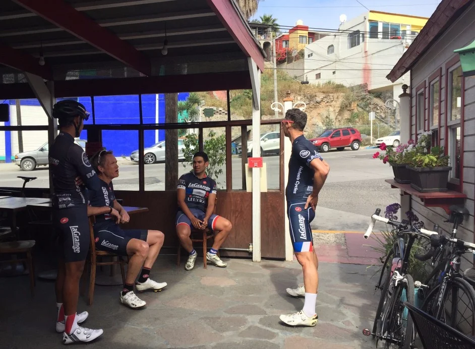 Race strategy discussion or taco discussion? Maybe both.