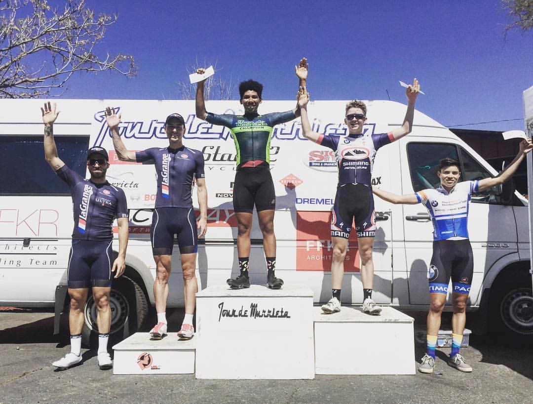 Thomas Rennier and Marco Fabrizio both make it onto the final Cat 3 GC Omnium podium at the Tour of Murrieta!