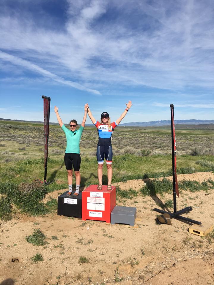 Cari Smulyan wins the Cat 4 Lake Elizabeth Road Race!