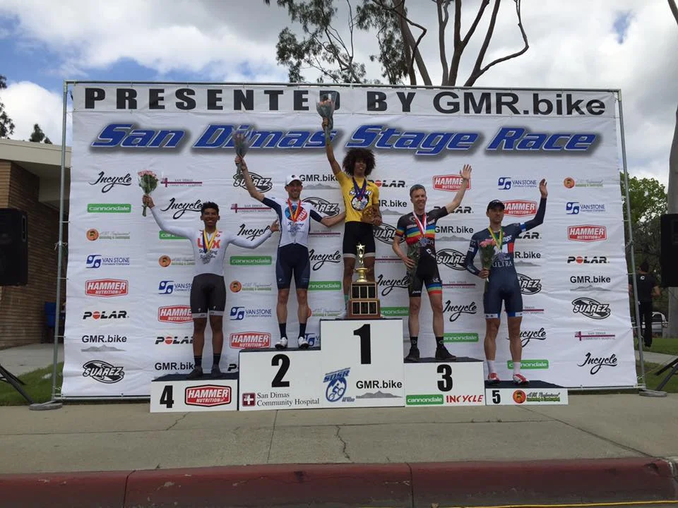 Thomas Rennier took 4th in the Stage 1 time trial on his way to a GC podium in the Cat 3 San Dimas Stage Race!