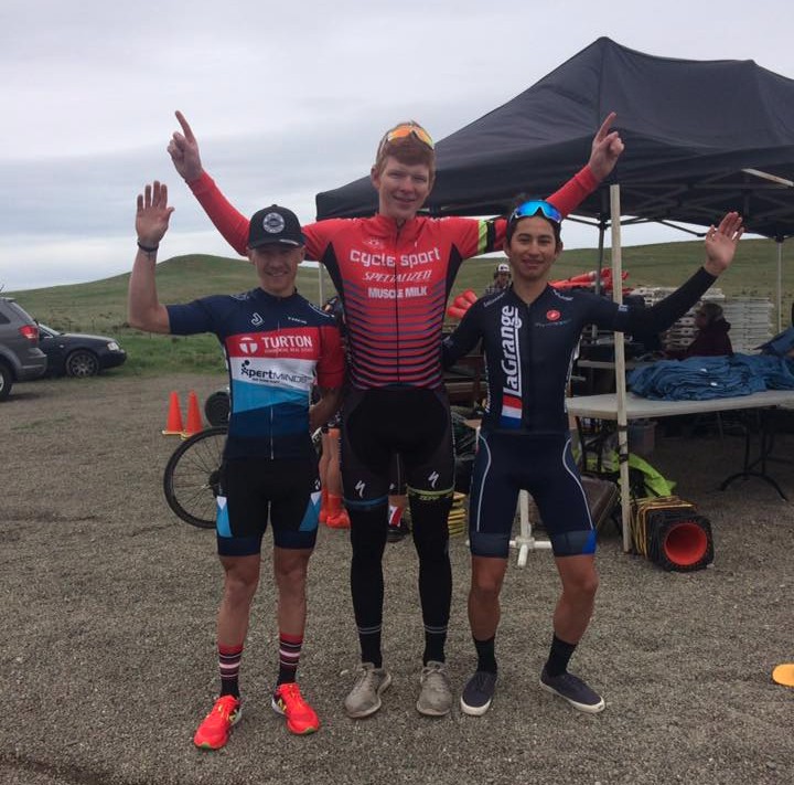 Ethan Frankel takes 3rd place in the Cat 3 Cantua Creek Road Race!