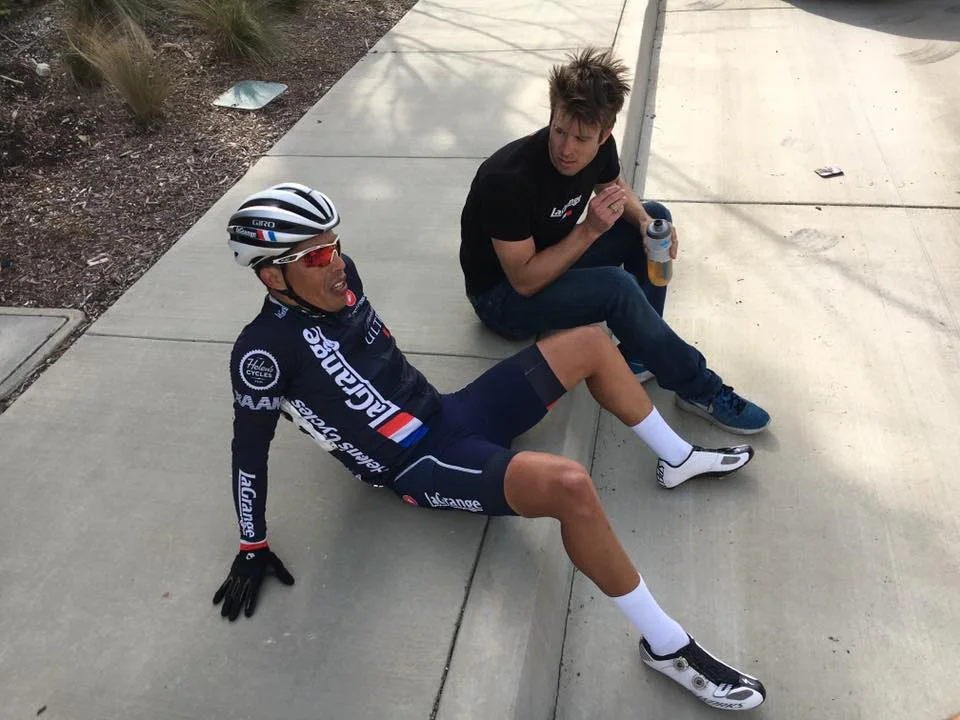 Post-race recap chat between Victor Ayala and Patrick Barrett at the Rosena Ranch Circuit Race.