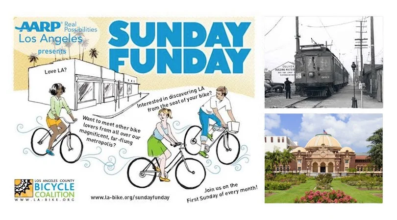 Join #TeamLACBC for our November Sunday Funday from as we learn about history along the Expo Line from the Natural History Museum to Cheviot Hills from local expert Jonathan Weiss and ride leader Wayne Howard. This area has a rich transportation history which spans over one hundred years which Jonathan has chronicled on CheviotHillsHistory.org . The ride has varying lengths depending on whether you choose to return via Expo Rail. Ride Mileage: 11 miles / 13 miles / 20 miles (you may return to the Natural History Museum via the Expo Line on the 11 or 13 mile routes) Parking: $12 at Exposition Park, free street parking a few blocks away Meet at 9:30 a.m. Roll at 10:00 a.m. Sunday Funday Rides are free and open to LACBC members plus one guest.