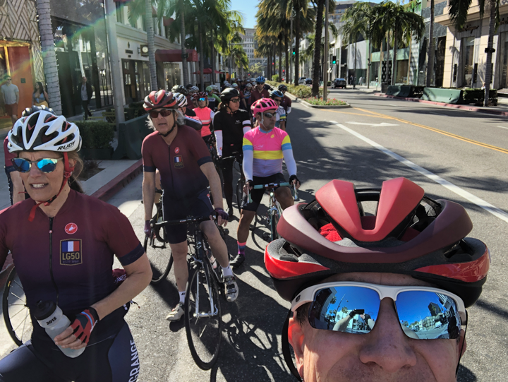 Rolling up Rodeo Drive.