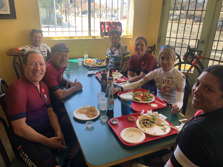 The 50 mile mark at Tacos Por Favor.