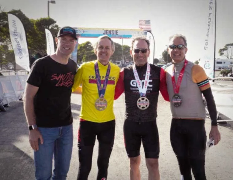 Jens Voigt, Tom Hill 1st place, Finn Cappe 3rd place, and David Leece 2nd place.