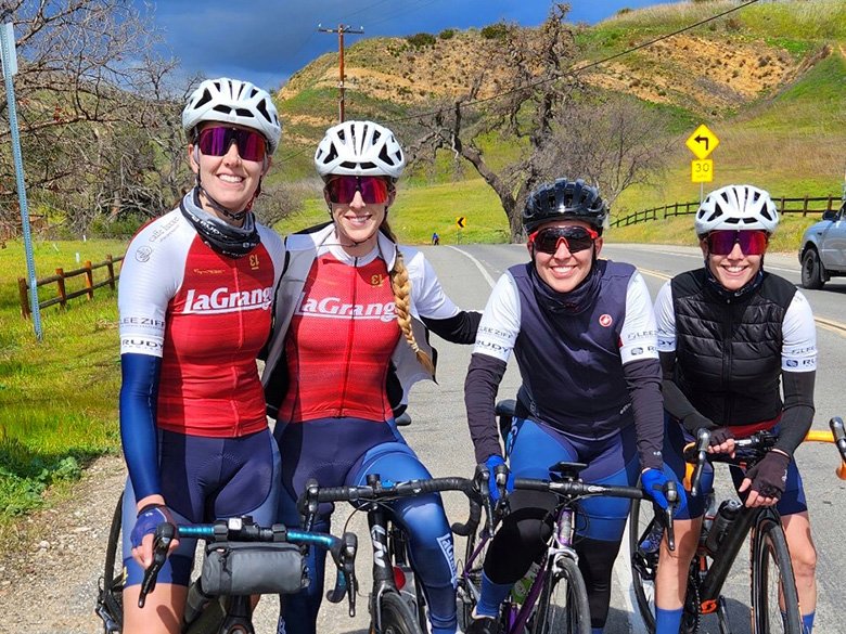 Renée, Morgan, Aurélia, and Laura