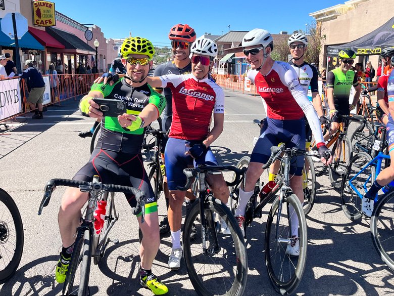  Victor and Nick making friends @ the Tour of the Gila 