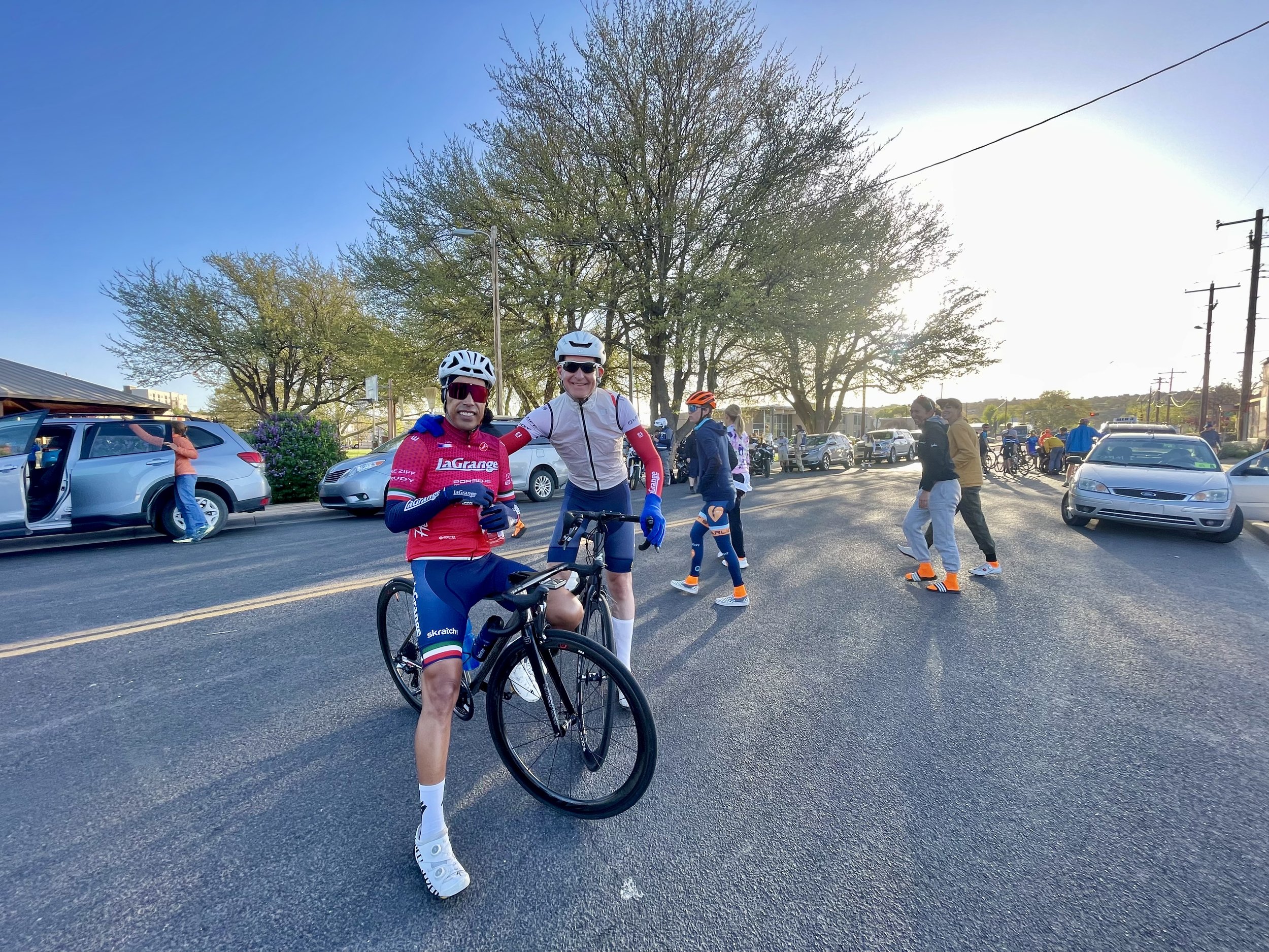 All smiles pre-race