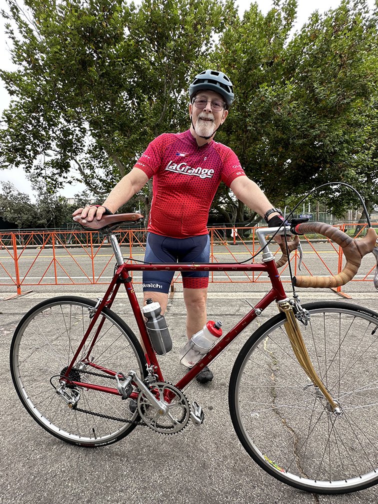  Dean Smith and his vintage Schwinn 