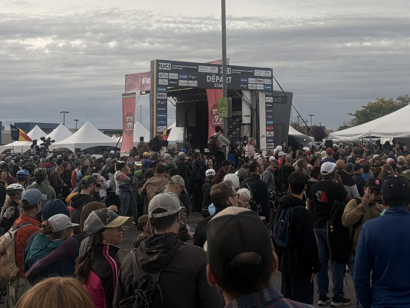  The start area in Brossard, close to my mom's home. 