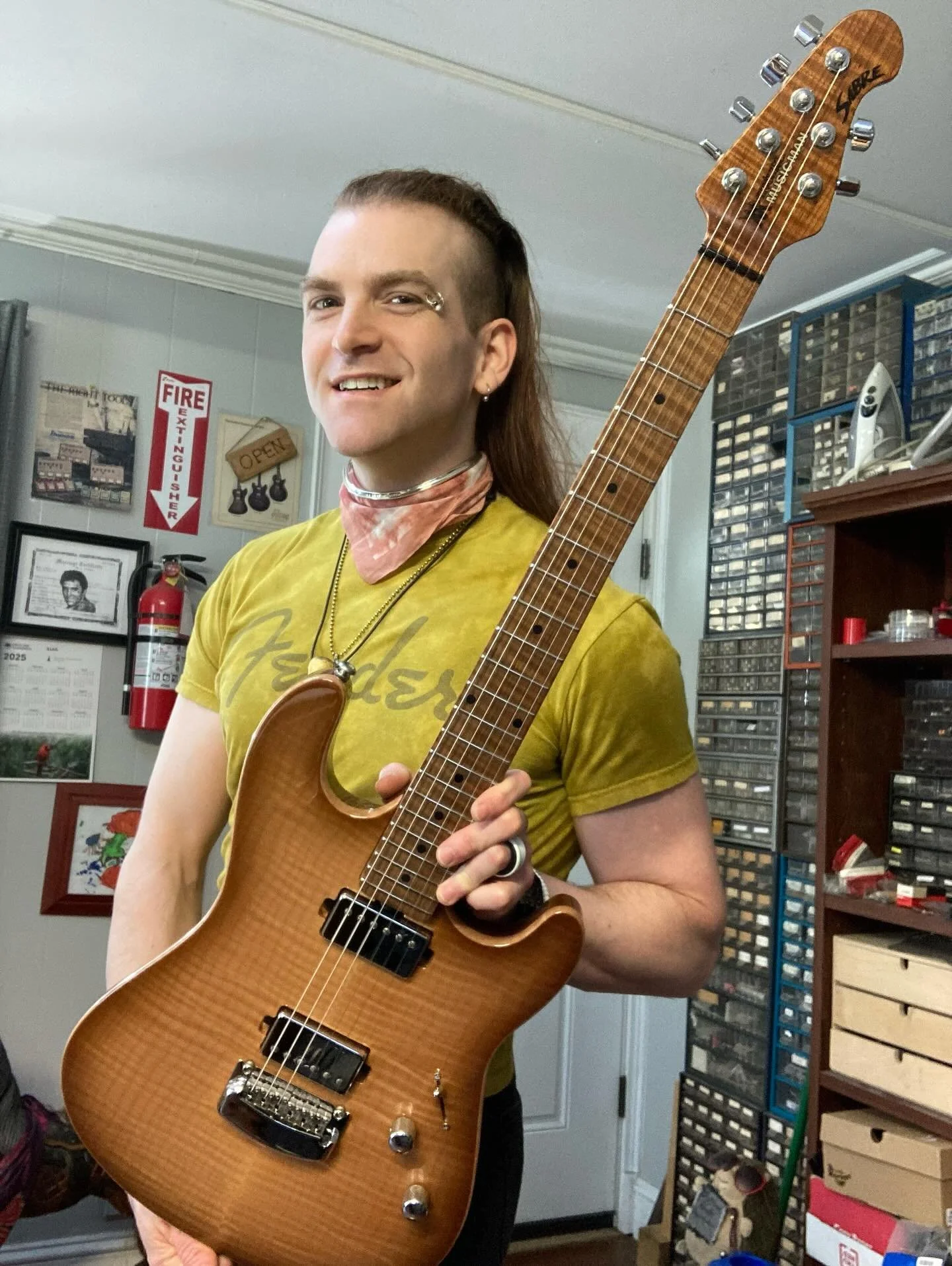 Happy Sunday! It&rsquo;s a privilege to enjoy such wonderful instruments for little while. #guitar #musicman #fender #sunday