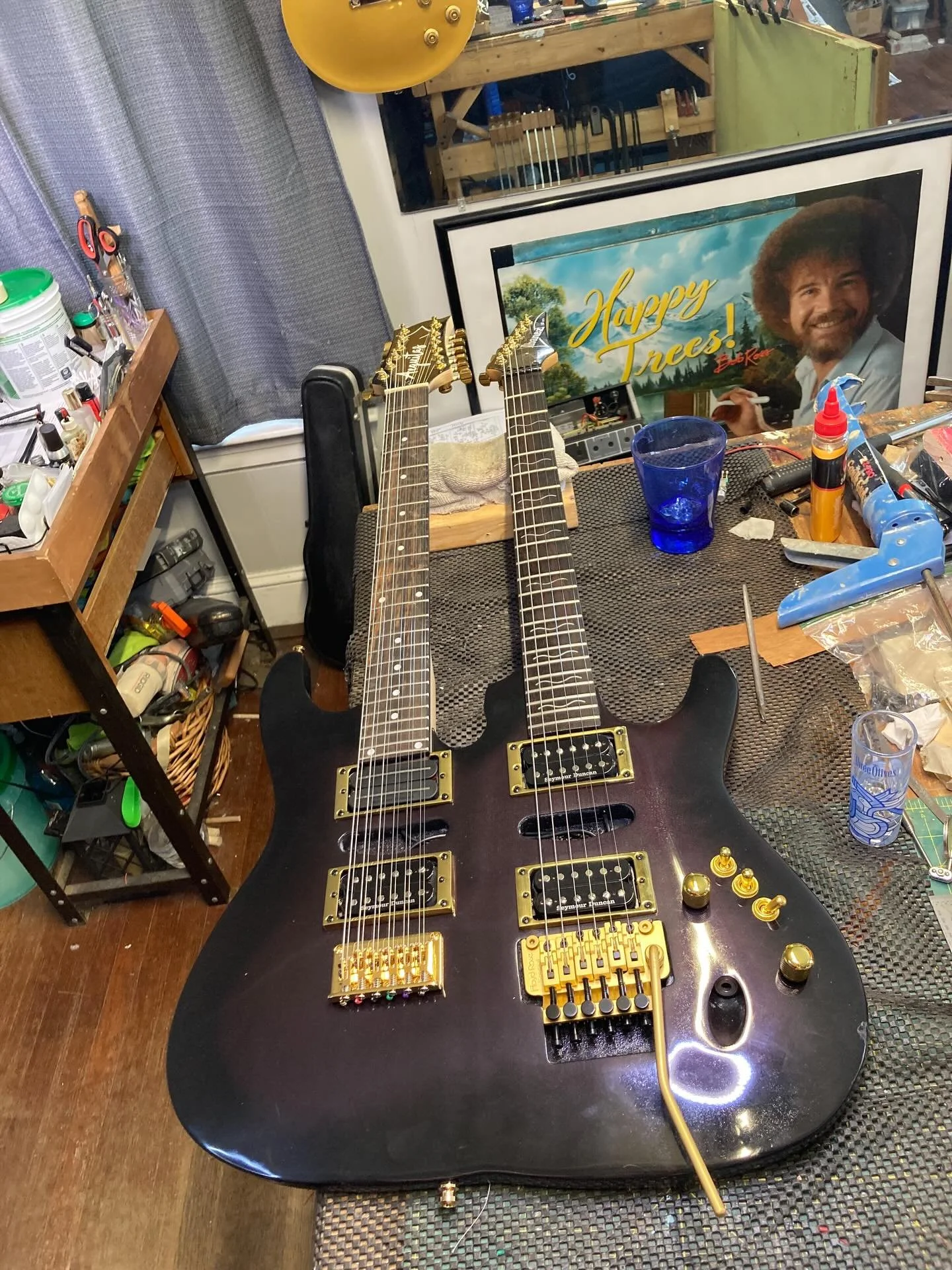 Plenty of strings #doubleneckguitar