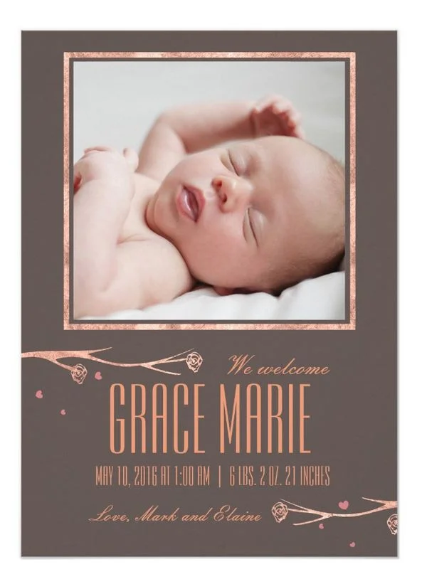 Birth Annoucement Design