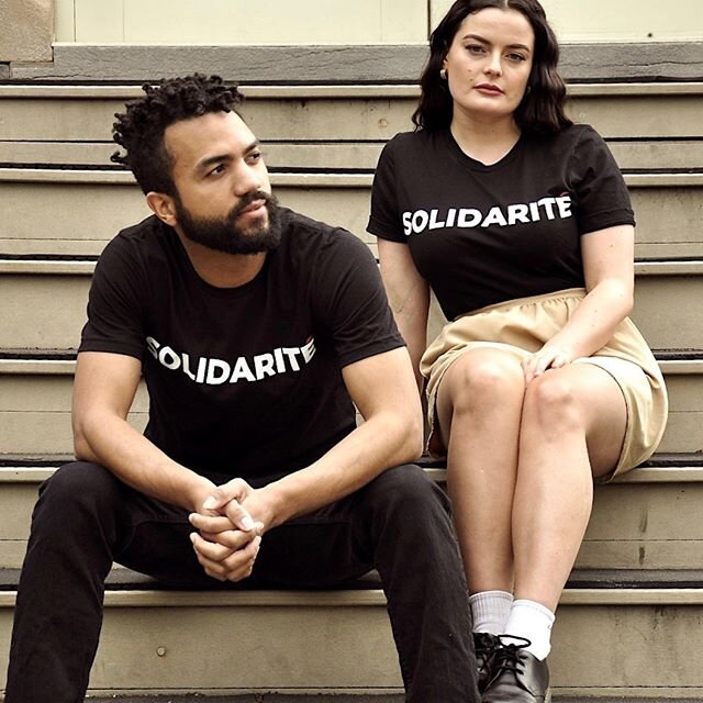 #Solidarite #Solidarity Limited Edition Tees &amp; Hoodie www.MindPeaceLove.com/Solidarité @mindpeacelove ✊🏾 New Merch based on the song and now available via the link in the bio ✊🏻✊🏼✊🏽✊🏾✊🏿