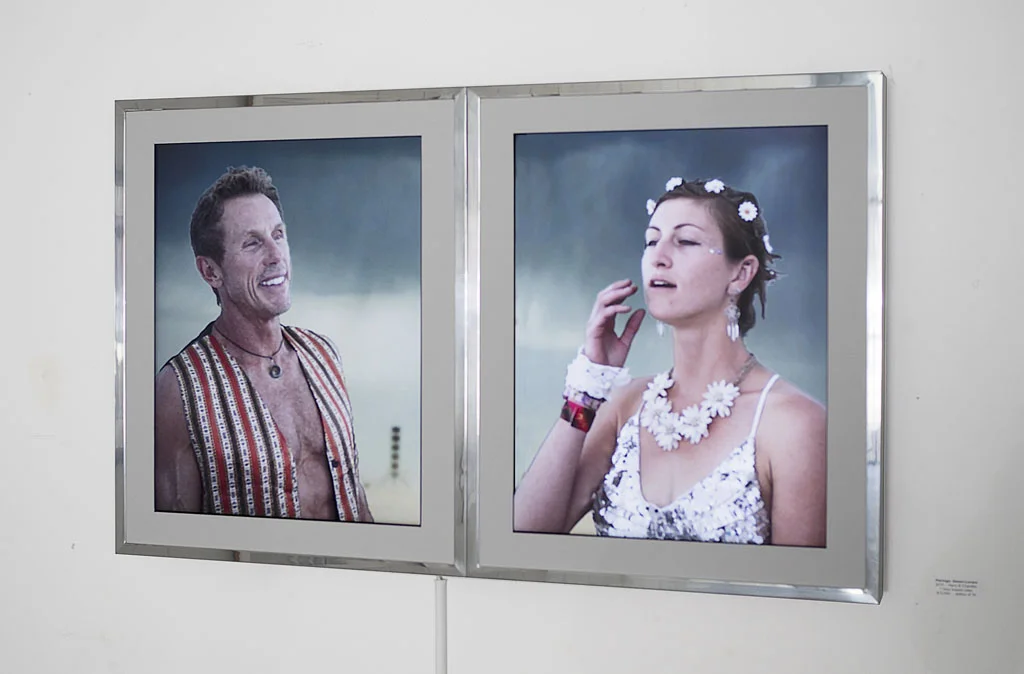 Digital slideshow on monitor, chrome frame, 2015 Size: 49”W x 23 3./4” H