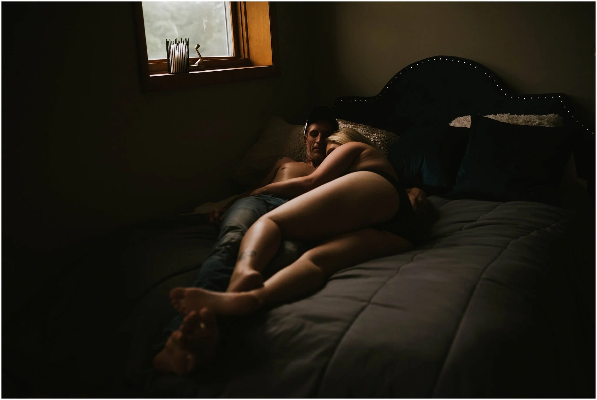 Loving Couples Boudoir // Terre Haute, Indiana Professional Boudoir Photographer // Kierra Josette Artistry