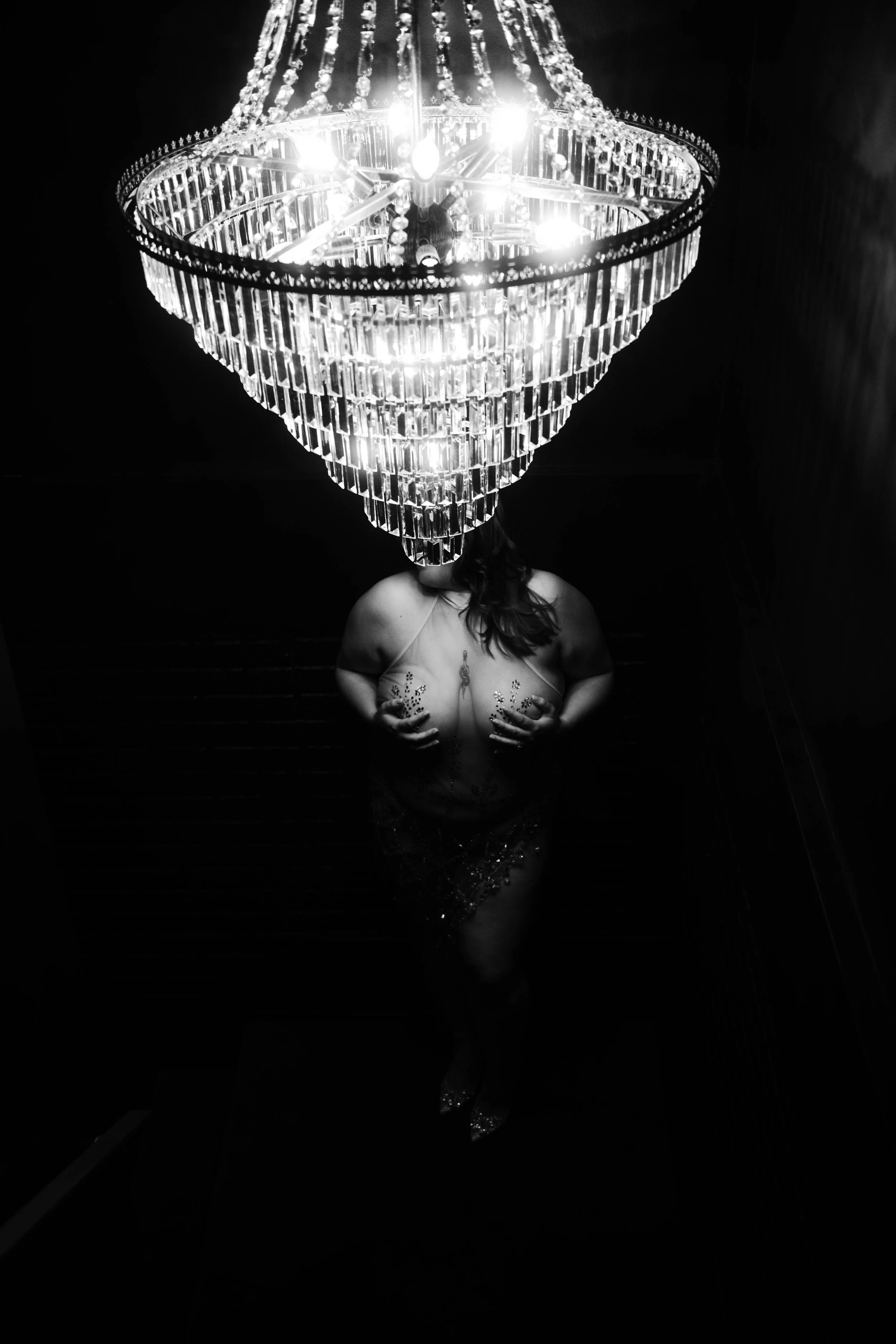 Moody boudoir portraits created in Terre Haute, Indiana