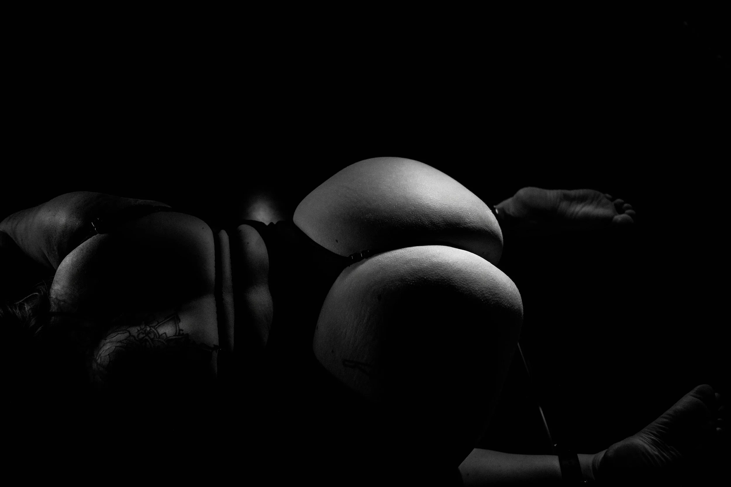 Boudoir photography session with editorial-style lighting in Terre Haute, Indiana