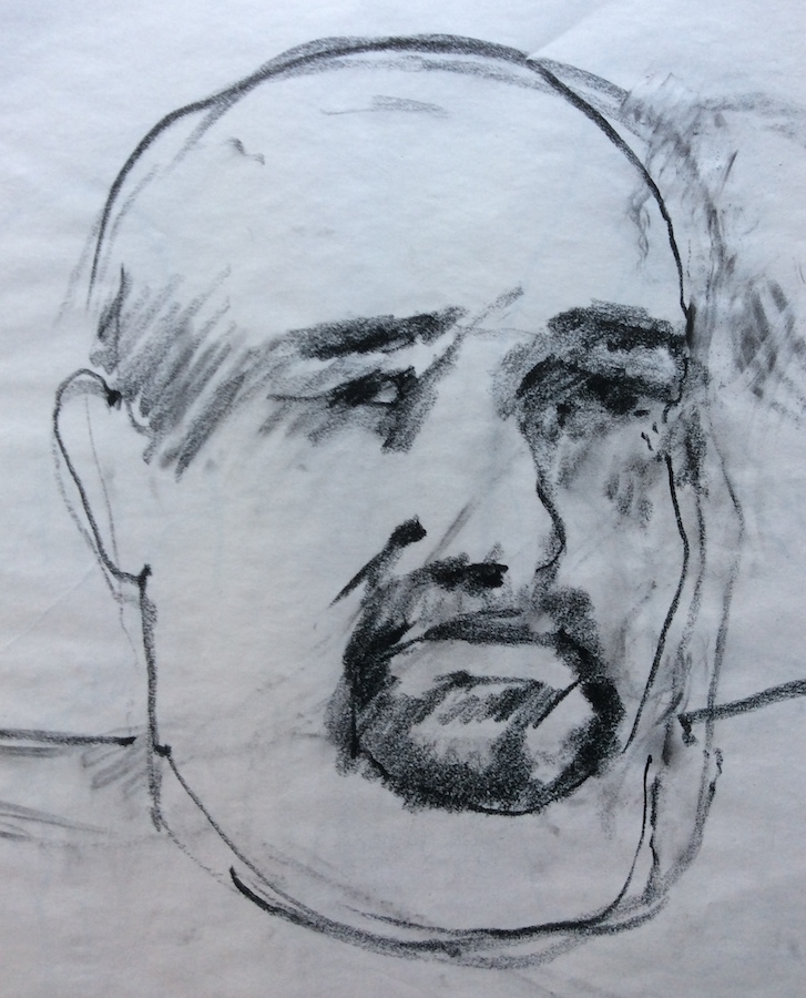 drawing; kevin, 2014, charcoalCrayon, life, sketch, 420 x 594