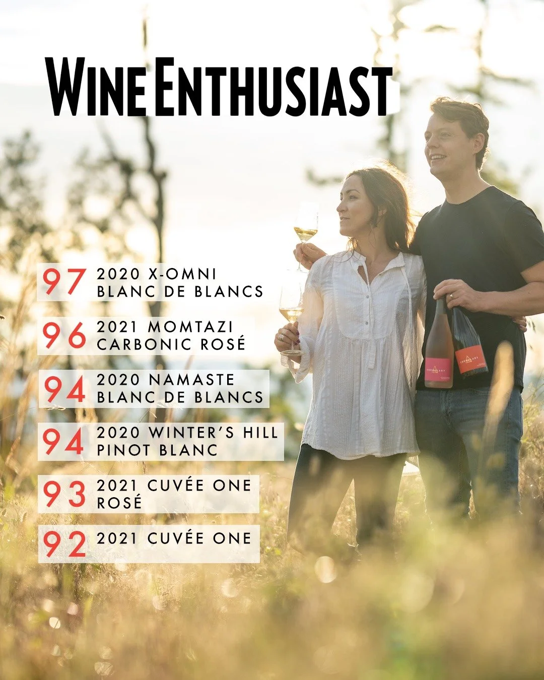 &quot;It felt wrong to attach points to a piece of art like this.&quot; We are so grateful to @wineenthusiast @michaelalberty1066 for these incredible new reviews of our current releases. 🍾🥂✨🙌🏼

Our #1 most important decision as traditional metho
