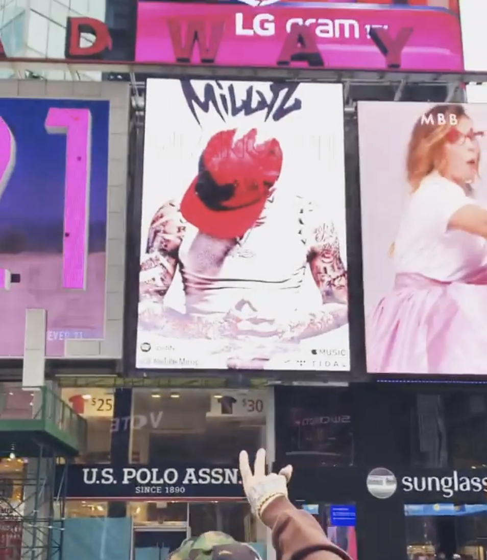 We celebrate the release of “Blanco 3” with a billboard in Times Square!