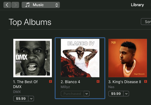 Millyz' "Blanco 4" ends it's first week as iTunes' #2 Hip Hop / Rap album!