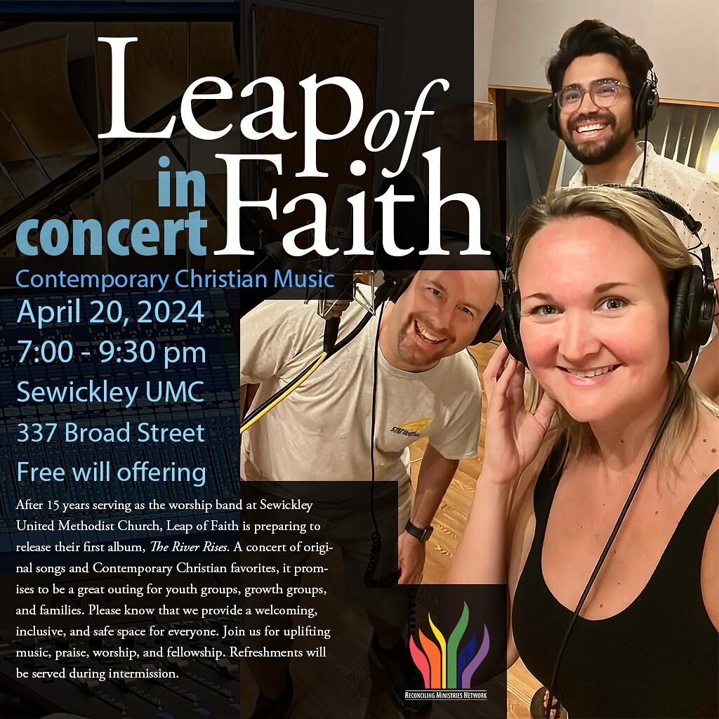 This is going to be so fun!!

We hope you&rsquo;ll join us. 

#sewickley #contemporaryworship #sumc #sewickleyumc #leapoffaith #rmn #reconcilingministries #reconcilingministriesnetwork