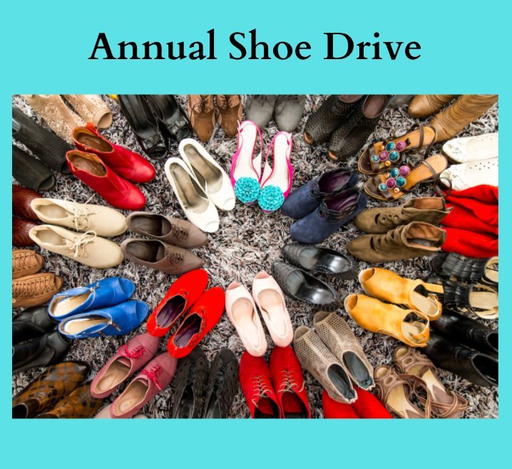 We're collecting clean, gently used shoes for EUMA ( Erie United Methodist Alliance) Collection box in Narthex.