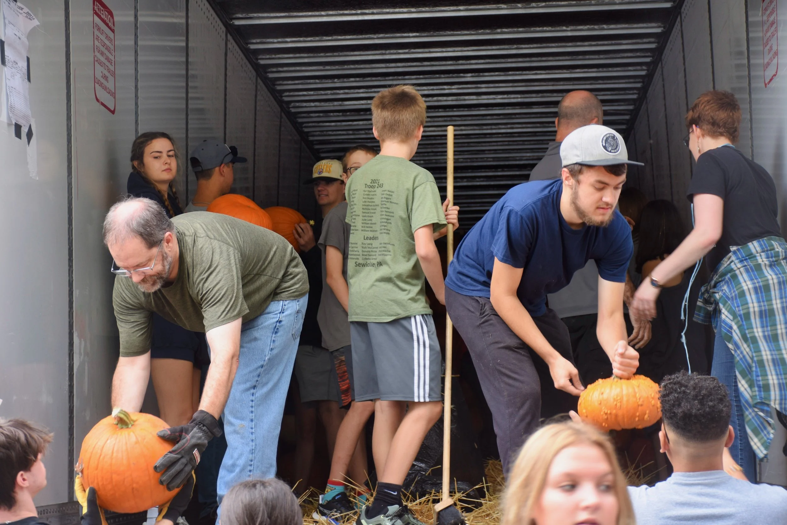Pumpkin Unloading