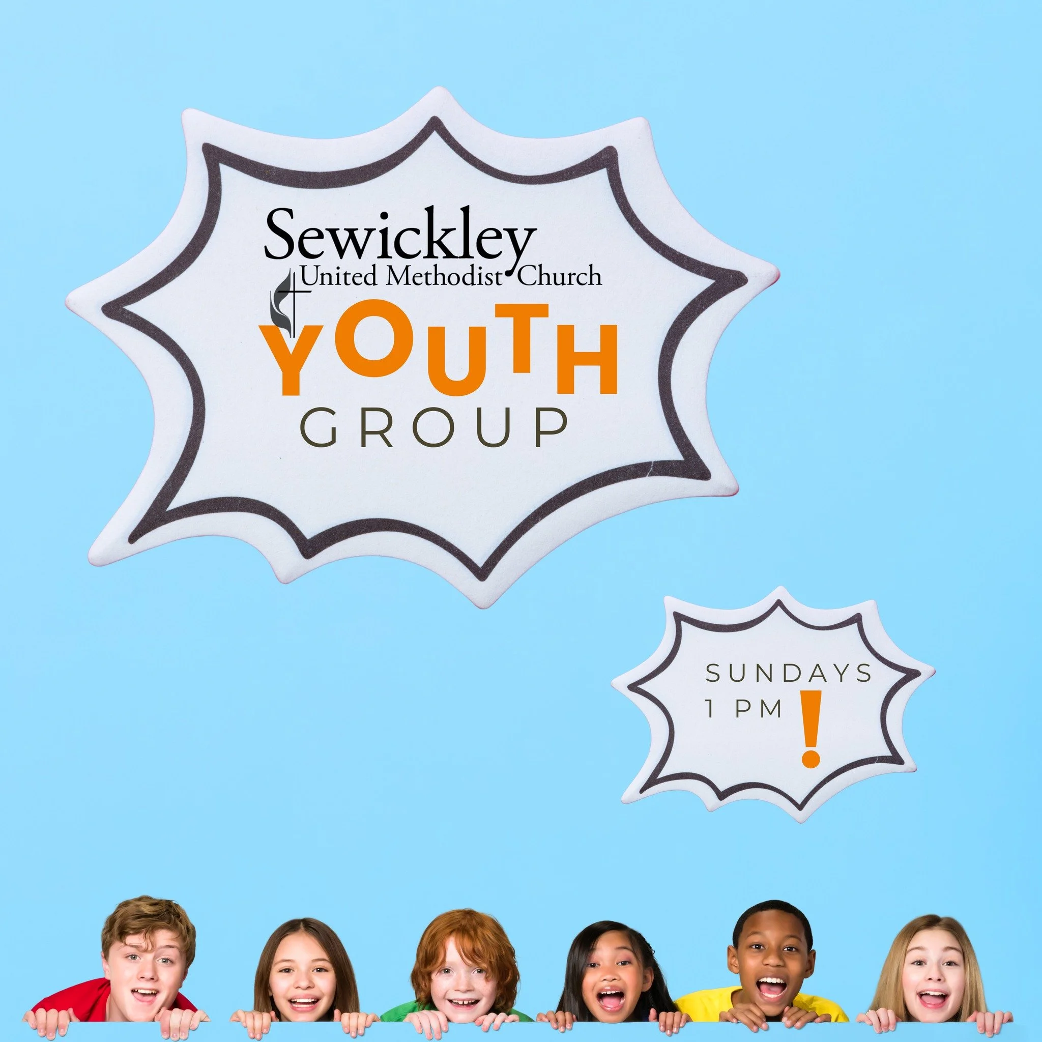 🎉 Our SUMC Youth Group meets every Sunday at 1:00 p.m. Grades 6-12 are welcome to join us! Please enter through door 10.

Interested in learning more? Please email education@sewickleyumc.org