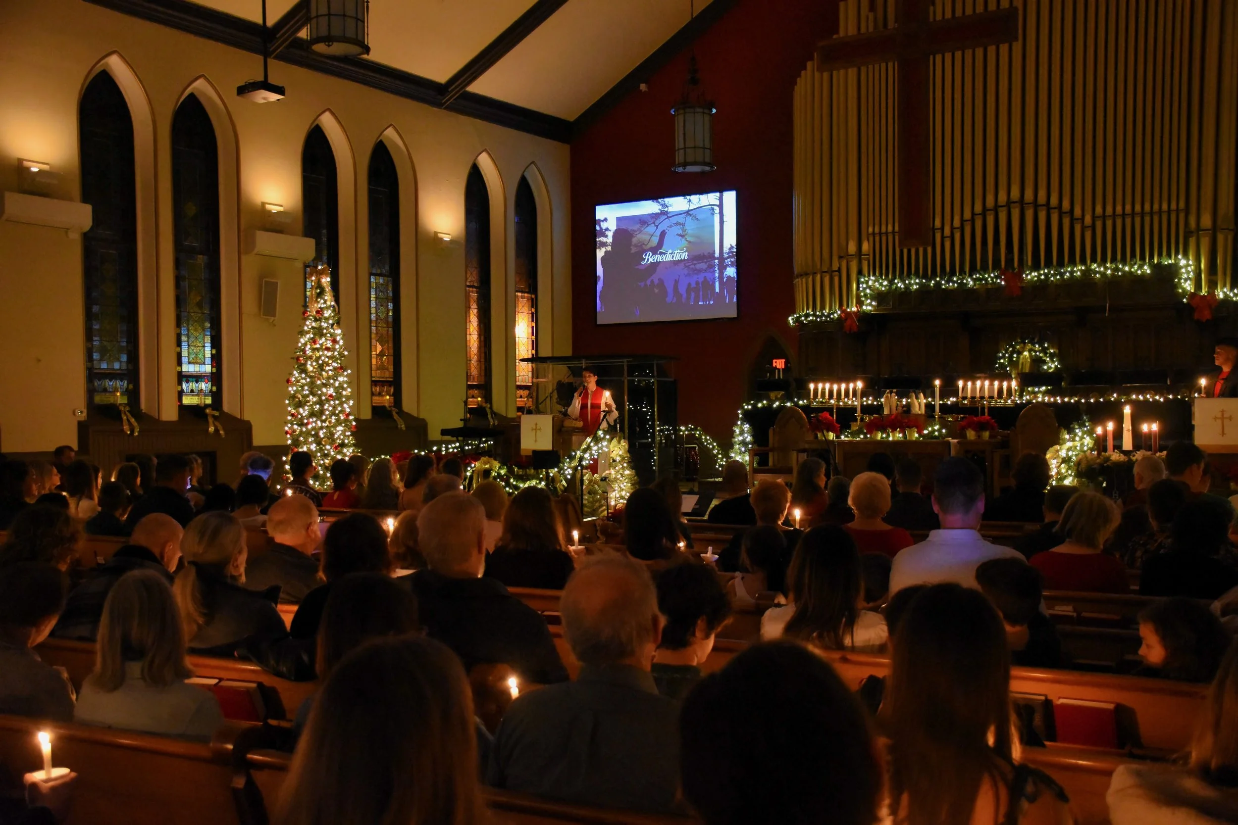 Decorating the Sanctuary for Christmas