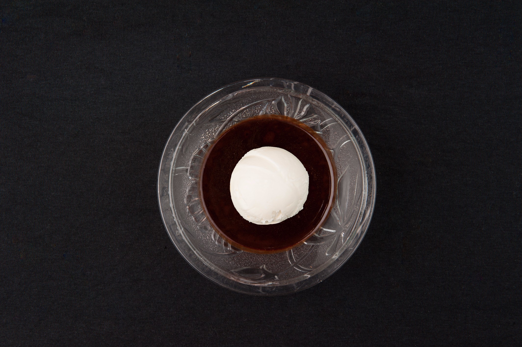 Coconut Ice Cream in hot Chocolate