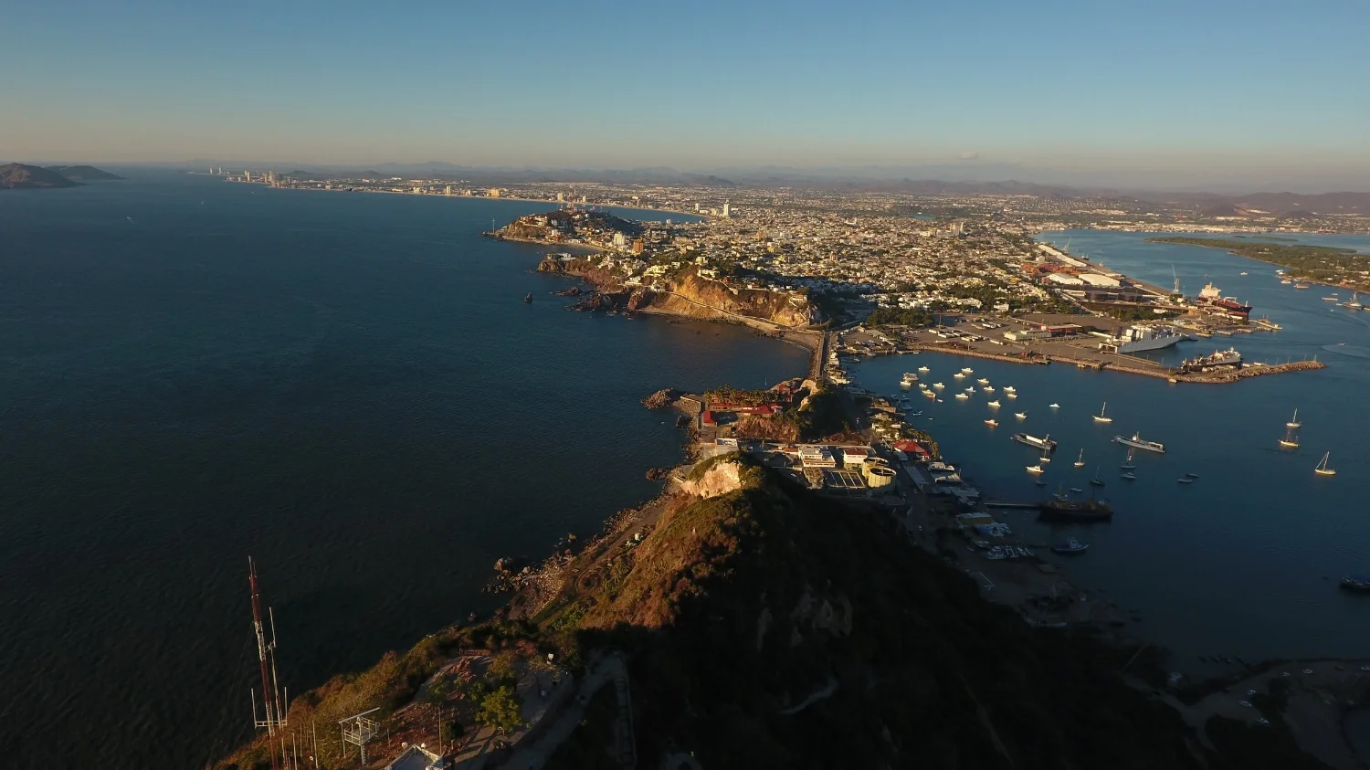 El Faro Lighthouse Aerial Video - Mazatlan Mexico Drones