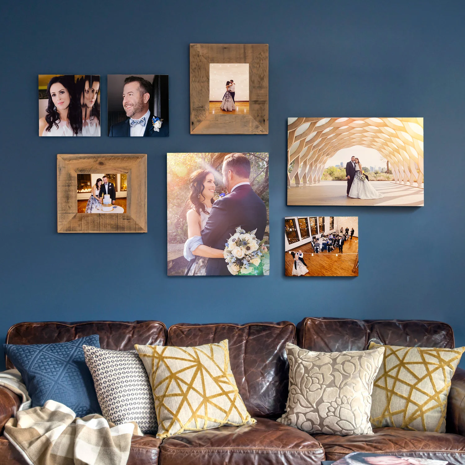 Image Display Design and Production: With our combined design and photo processing skills, along with our extensive professional printing options, including modern mediums such as printed metal and wood, as well as classic framed prints and canvass, Creativo offers a wide range of options for image display. We can work with any type of images, and can even restore and enlarge your old family photos. Contact us for a consultation to learn how we can bring life to your walls.