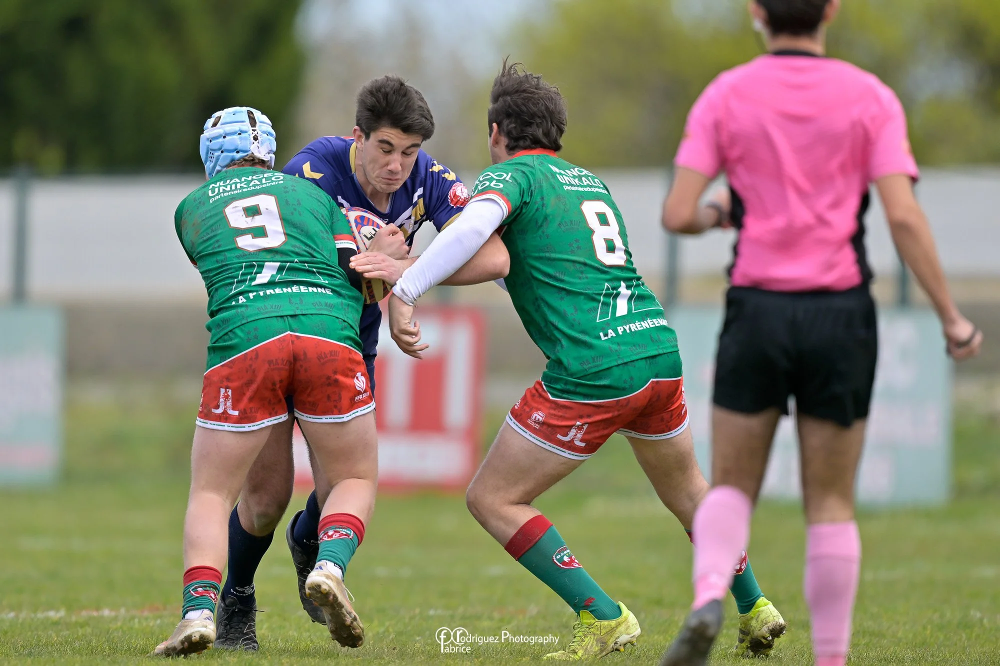 C'est la mi-temps &agrave; Daniel-Ambert dans le match U19 entre Pia et le TO XIII. Le score est 6-24

Association Toulouse Olympique XIII  FFR XIII - F&eacute;d&eacute;ration Fran&ccedil;aise de Rugby &agrave; XIII  Treize Mondial  Rugby &agrave; XI