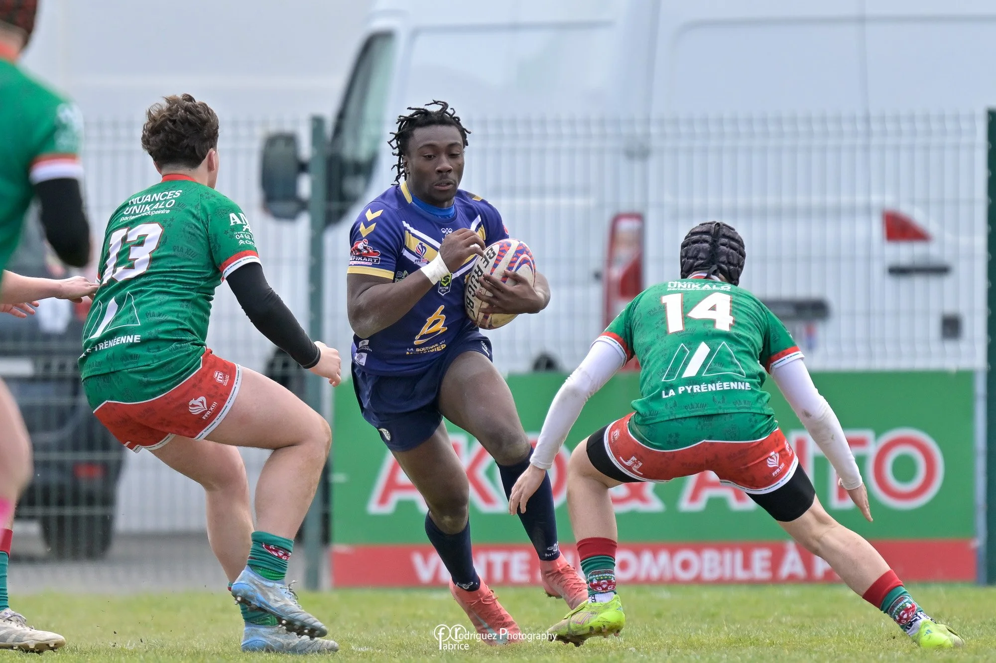 Victoire 14-44 du TOXIII contre Pia lors de cette 18eme journ&eacute;e de Championnat de France U19 au stade Daniel Ambert de Pia 

Association Toulouse Olympique XIII  FFR XIII - F&eacute;d&eacute;ration Fran&ccedil;aise de Rugby &agrave; XIII  Trei