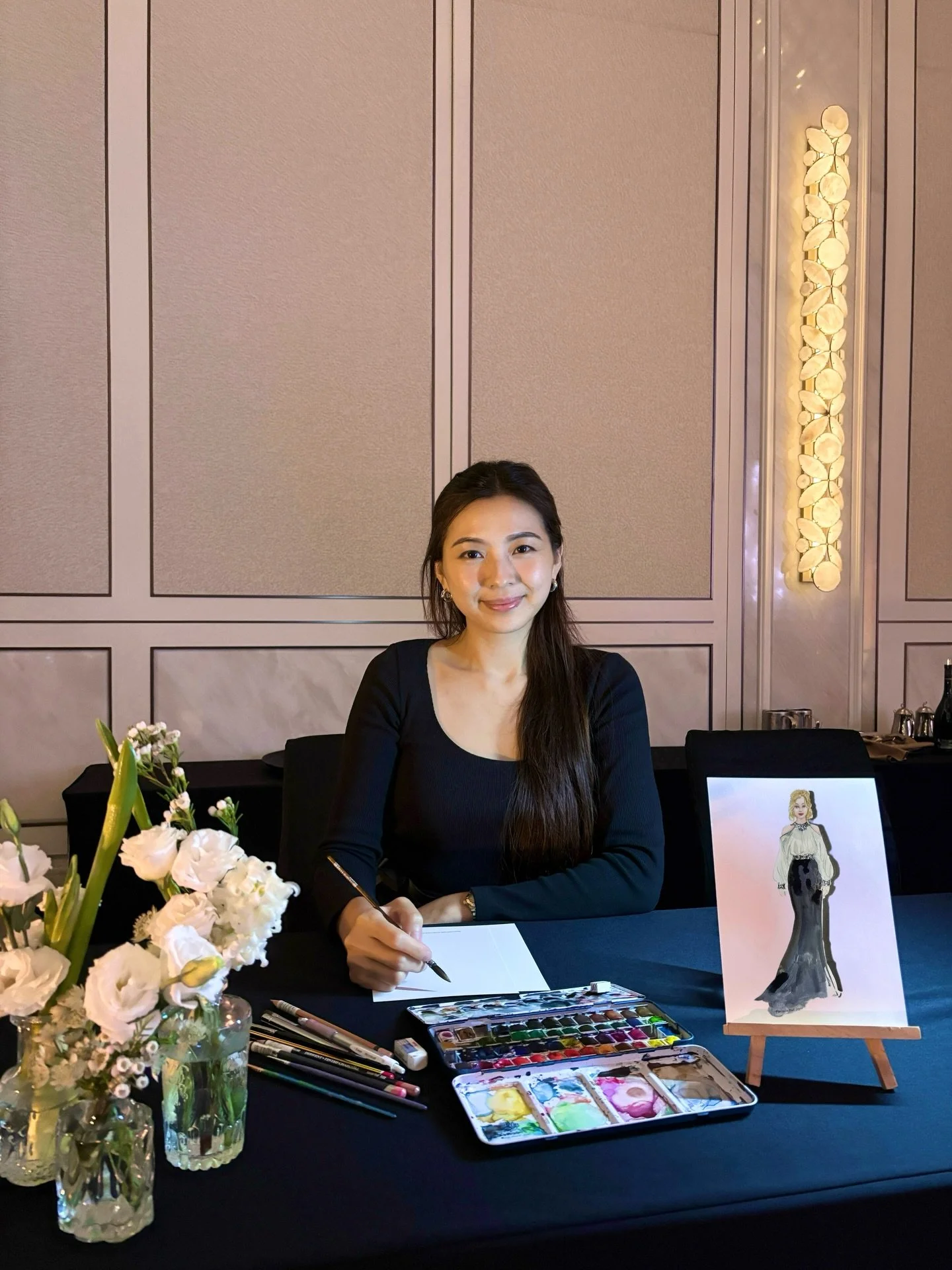 Passion Ball 2026, glad to be teaming up with @graceciao again~ Thanks for having me! 

#sgillustrator #eventillustrator #passionball2026 #fashionportraits #watercoloursketch