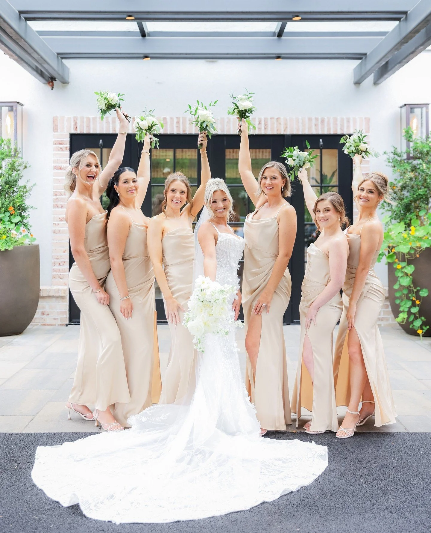 Choosing who stands by your side on your wedding day is so important (and sometimes difficult!). Choose people who lift you up, make you laugh, and keep you calm when wedding day nerves hit. They&rsquo;ll be there for every moment, big and small 🤍⁠
